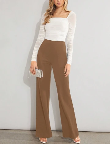 Pantaloni SHEIN, maro