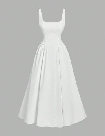 
						Rochie medie SHEIN, alb