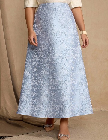 
						Fusta SHEIN CURVE, albastru