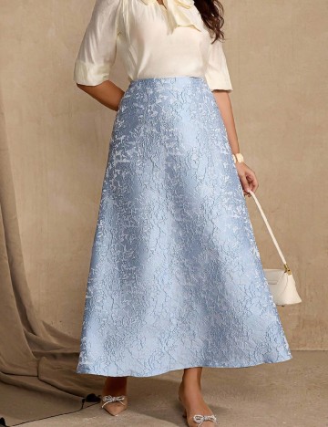 Fusta SHEIN CURVE, albastru