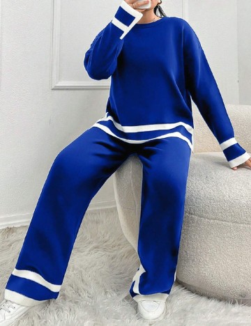 Compleu SHEIN CURVE, albastru