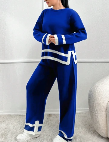 Compleu SHEIN CURVE, albastru