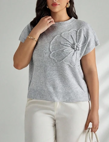 Bluza SHEIN CURVE, gri