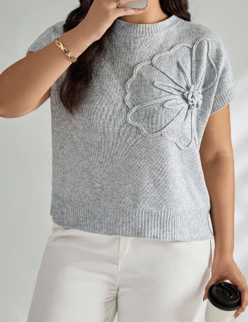 Bluza SHEIN CURVE, gri