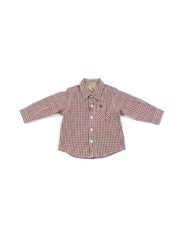 Camasa Zara, rosu/alb