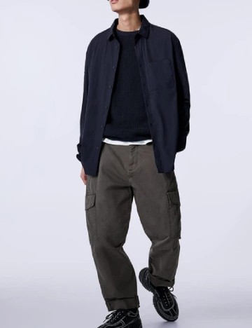 
						Camasa Zara, bleumarin