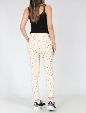 Pantaloni Zara, crem