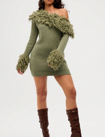 
						Rochie scurta SHEIN, verde