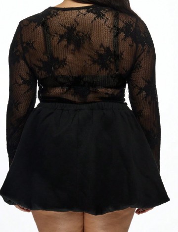 Fusta SHEIN CURVE, negru