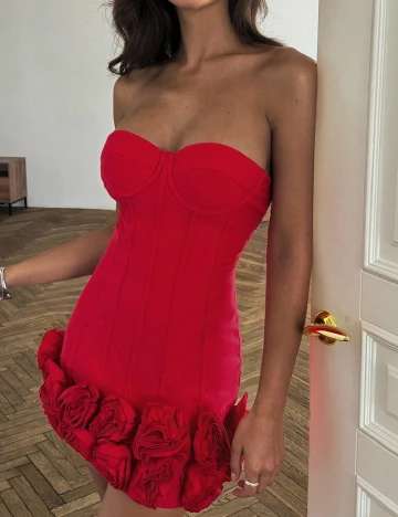 Rochie scurta SHEIN, rosu