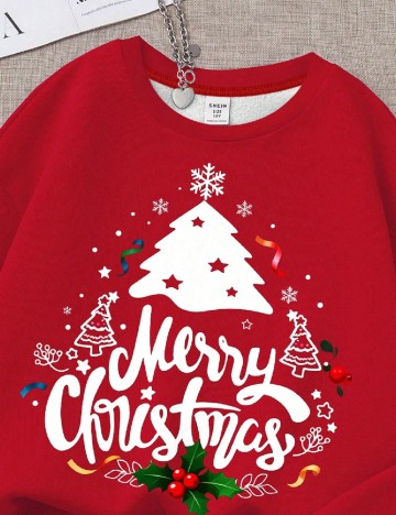 Bluza Shein Kids, rosu