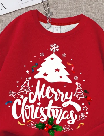 Bluza Shein Kids, rosu