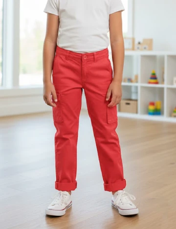 Pantaloni Zara, rosu