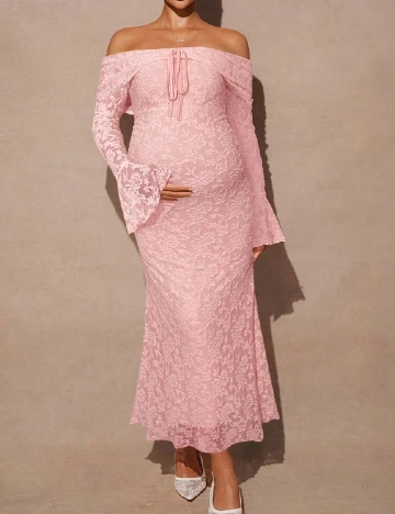 Rochie lunga SHEIN Maternity, roz
