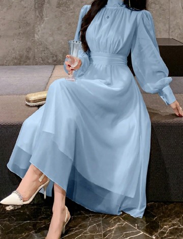 
						Rochie lunga Dazy, albastru