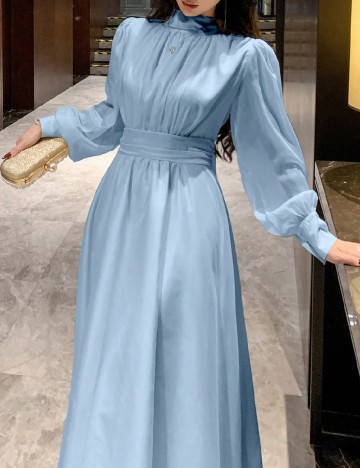 Rochie lunga Dazy, albastru