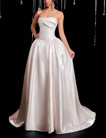 Rochie lunga SHEIN, crem