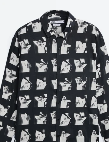 Camasa Zara, gri inchis