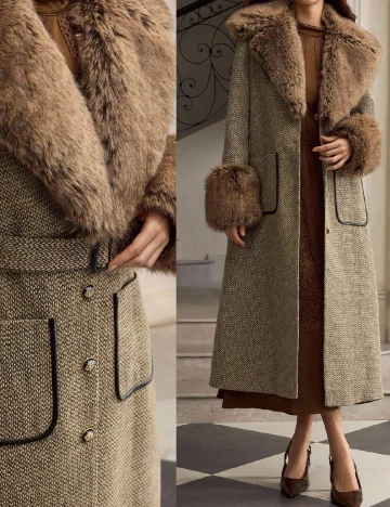 Palton Zeylah, mix culori