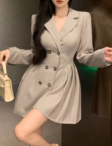 Rochie scurta Dazy, bej