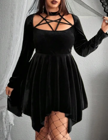 Rochie scurta SHEIN CURVE, negru