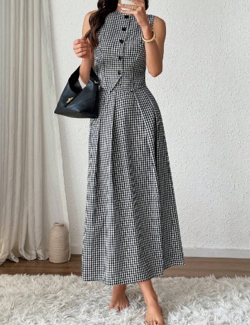 
						Compleu SHEIN, alb/negru