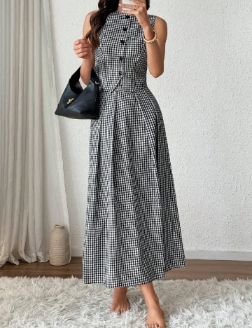 Compleu SHEIN, alb/negru