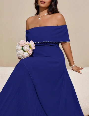 Rochie lunga SHEIN CURVE, albastru