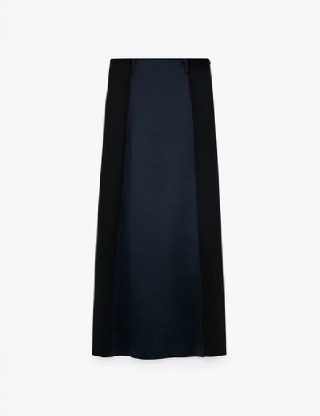 
						Fusta Zara, negru/bleumarin