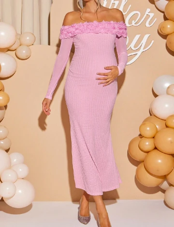 Rochie lunga SHEIN Maternity, roz