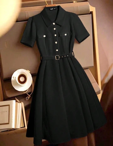 Rochie scurta SHEIN CURVE, negru