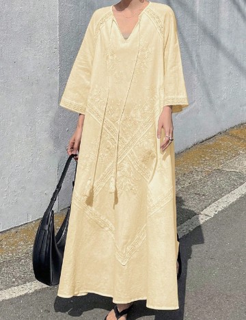 Rochie lunga Friful, galben