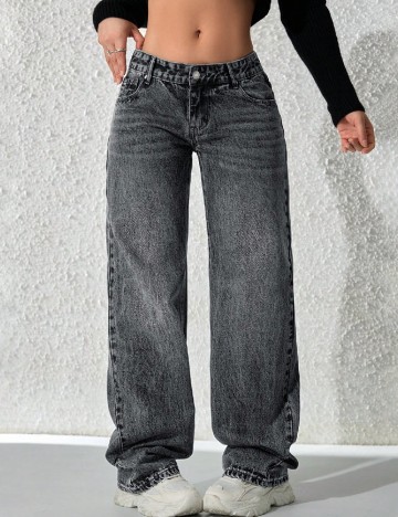 Blugi SHEIN, gri inchis