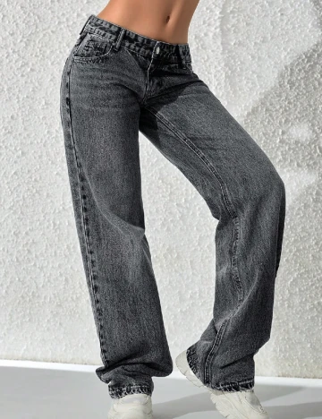 Blugi SHEIN, gri inchis