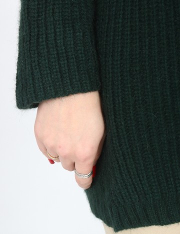 Cardigan Pull&Bear, verde inchis