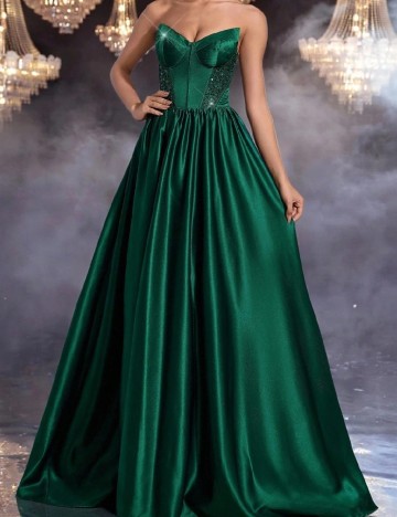 Rochie lunga SHEIN, verde