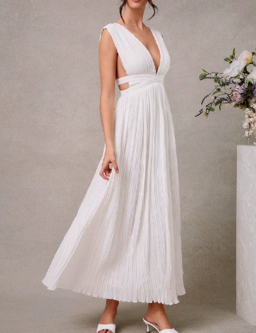 
						Rochie medie SHEIN, alb