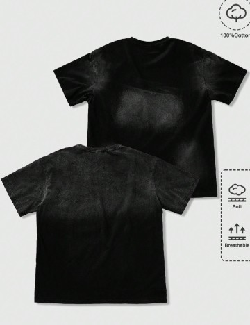 Set Tricou 2 bucati Romwe, negru