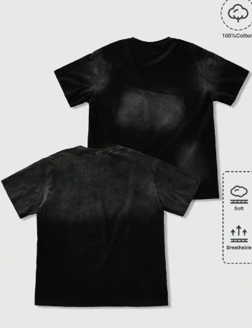 Set Tricou 2 bucati Romwe, negru