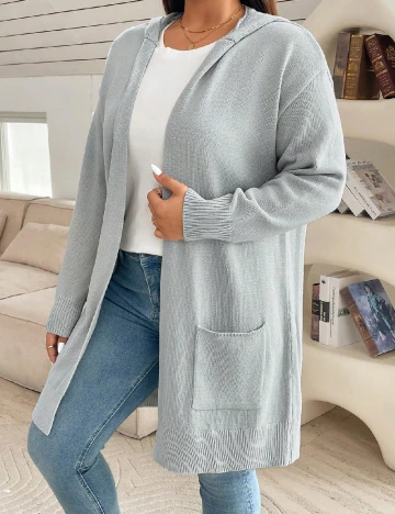 Cardigan SHEIN CURVE, gri