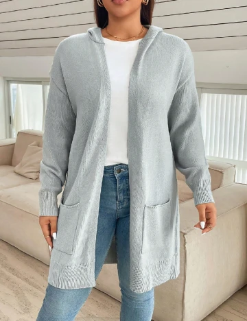 Cardigan SHEIN CURVE, gri