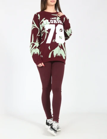 Bluza Oversize Pull&Bear, visiniu