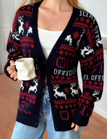 Cardigan SHEIN, bleumarin