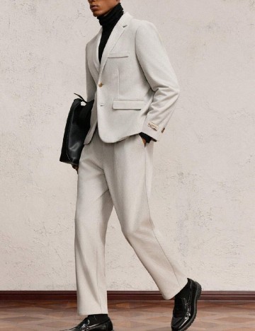 Costum SHEIN, gri deschis