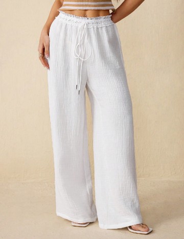 
						Pantaloni SHEIN, alb
