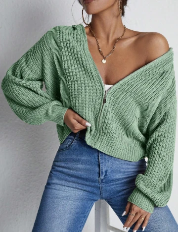 Cardigan SHEIN, verde