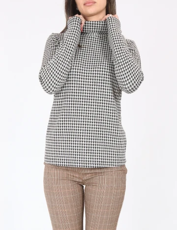 Bluza Zara, alb/negru