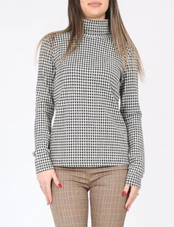 Bluza Zara, alb/negru