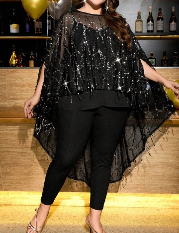 Compleu SHEIN CURVE, negru