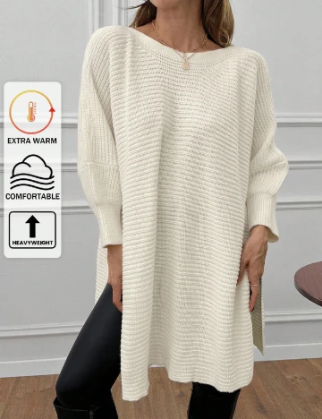 Bluza Oversize SHEIN, alb